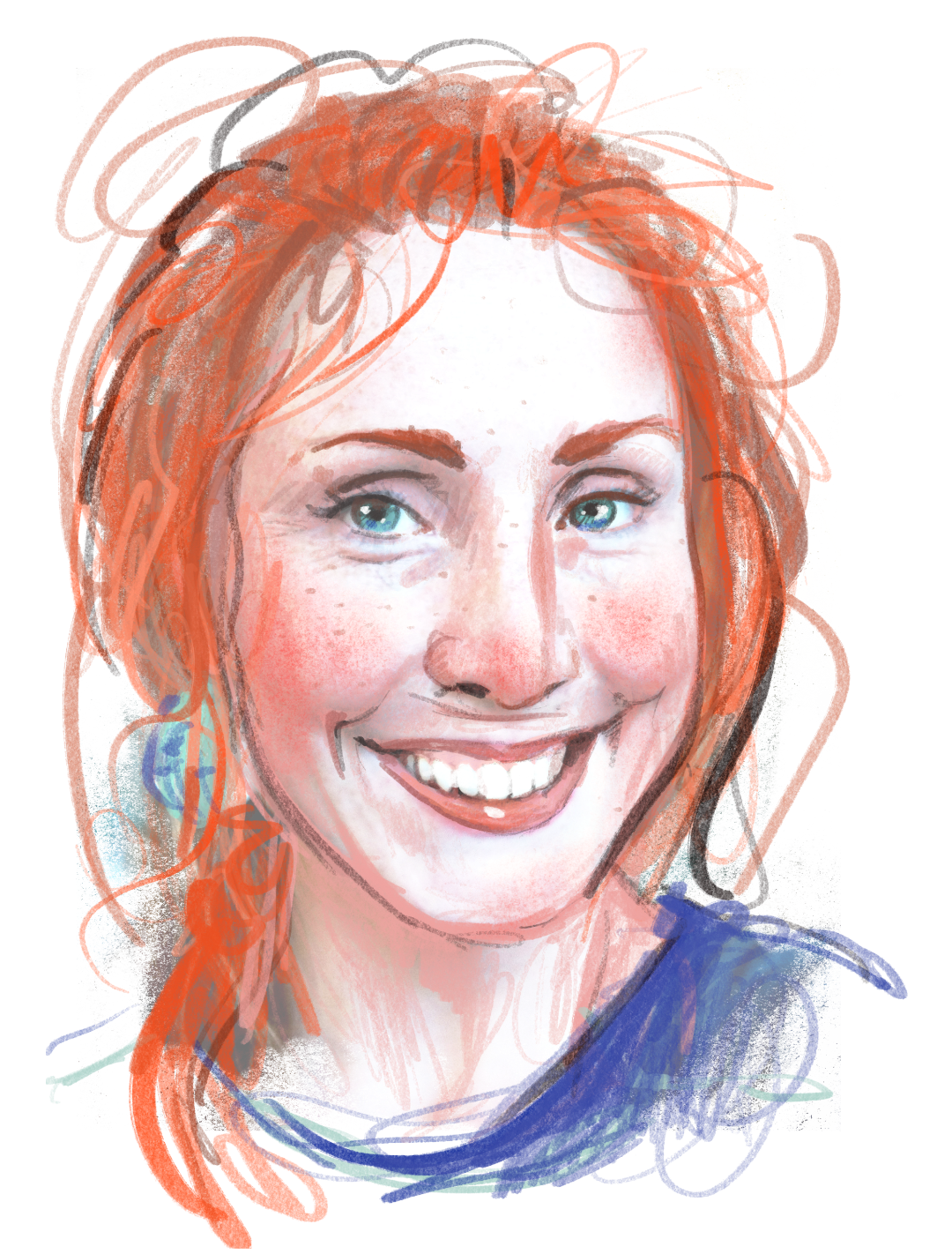 Illustration av Sara, Kluddgymsinstruktören